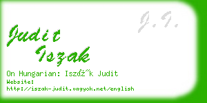 judit iszak business card